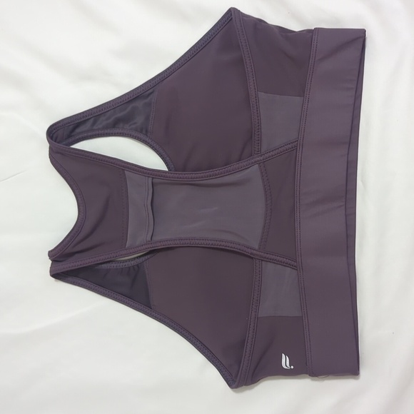 Fabletics On-The-Go Medium Impact Sports Bra, Color Shadow Shine Size L - Picture 5 of 14